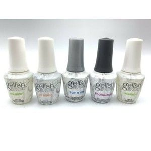 GELISH Harmony Fantastic 4 - Foundation Base + Top Coat + Ph bond +2Nourish Oil